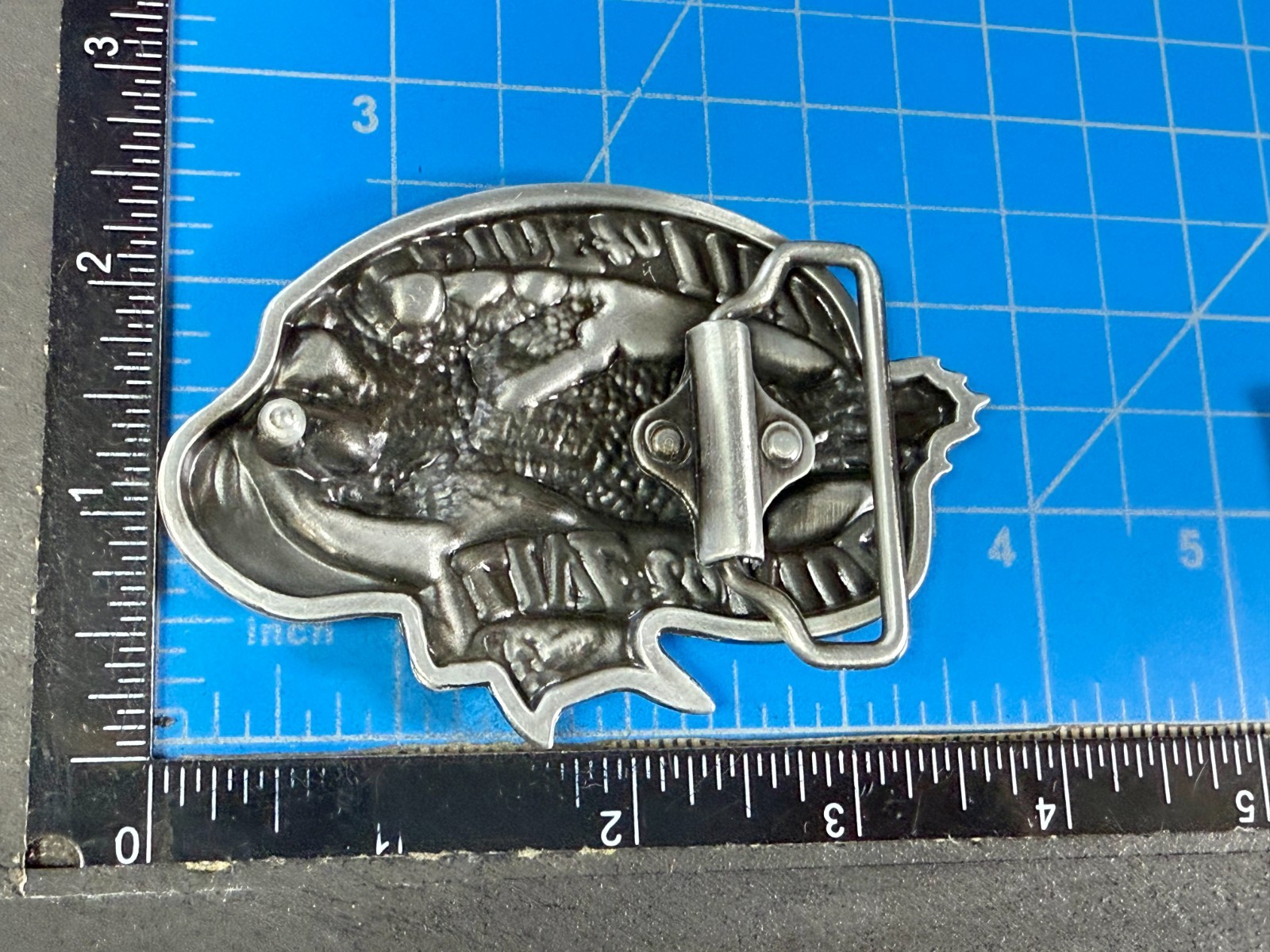 LIVE to RIDE, RIDE to LIVE Patriotic Eagle USA Motorcycle Bikers Belt Buckle