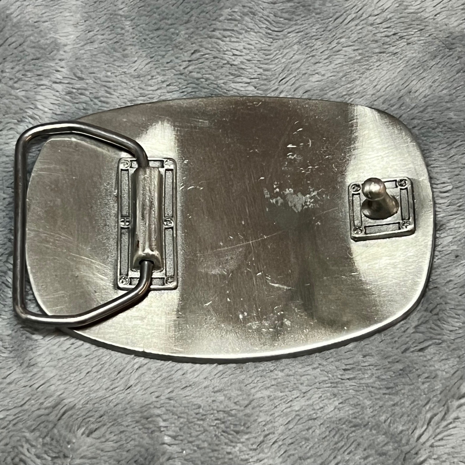 2nd Infantry Regiment Ramrods Belt Buckle Silver Tone 3.5×2.5 Inches Military GI