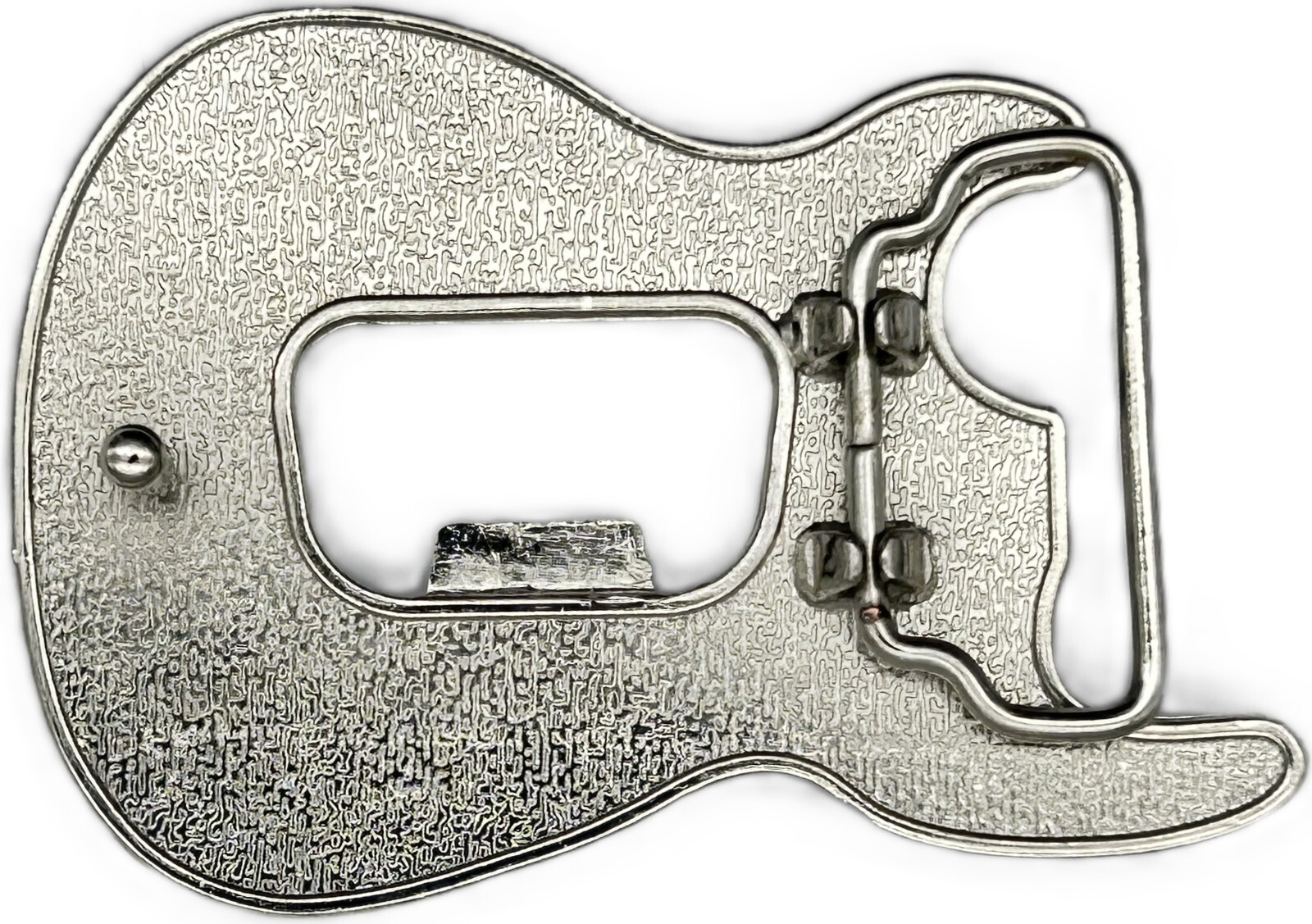 Bottle Opener Guitar Head Rock Star Music Black Enameled Belt Buckle New