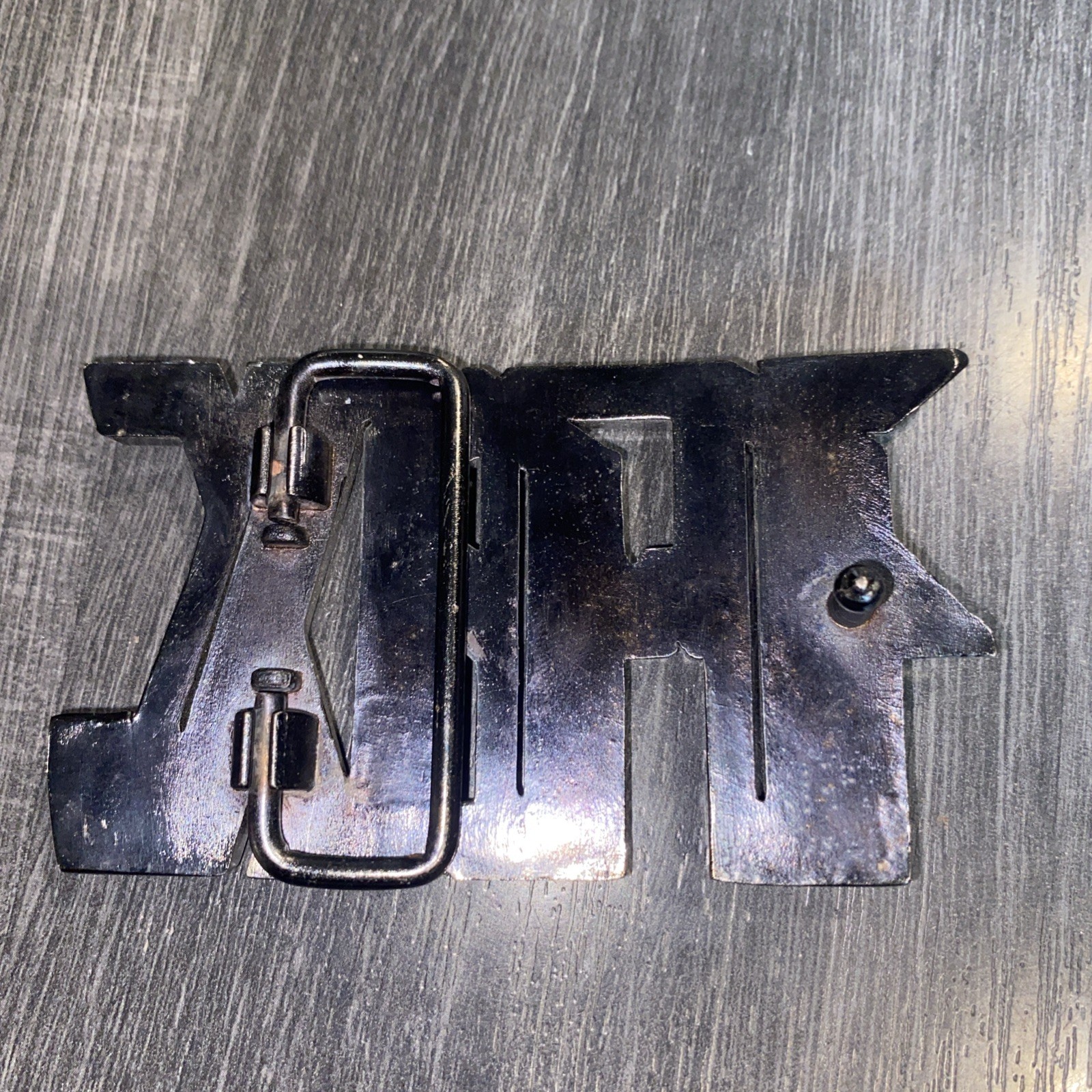 Fox Racing Belt Buckle Metal Silver Logo Motocross BMX MTB Skate Y2K Style