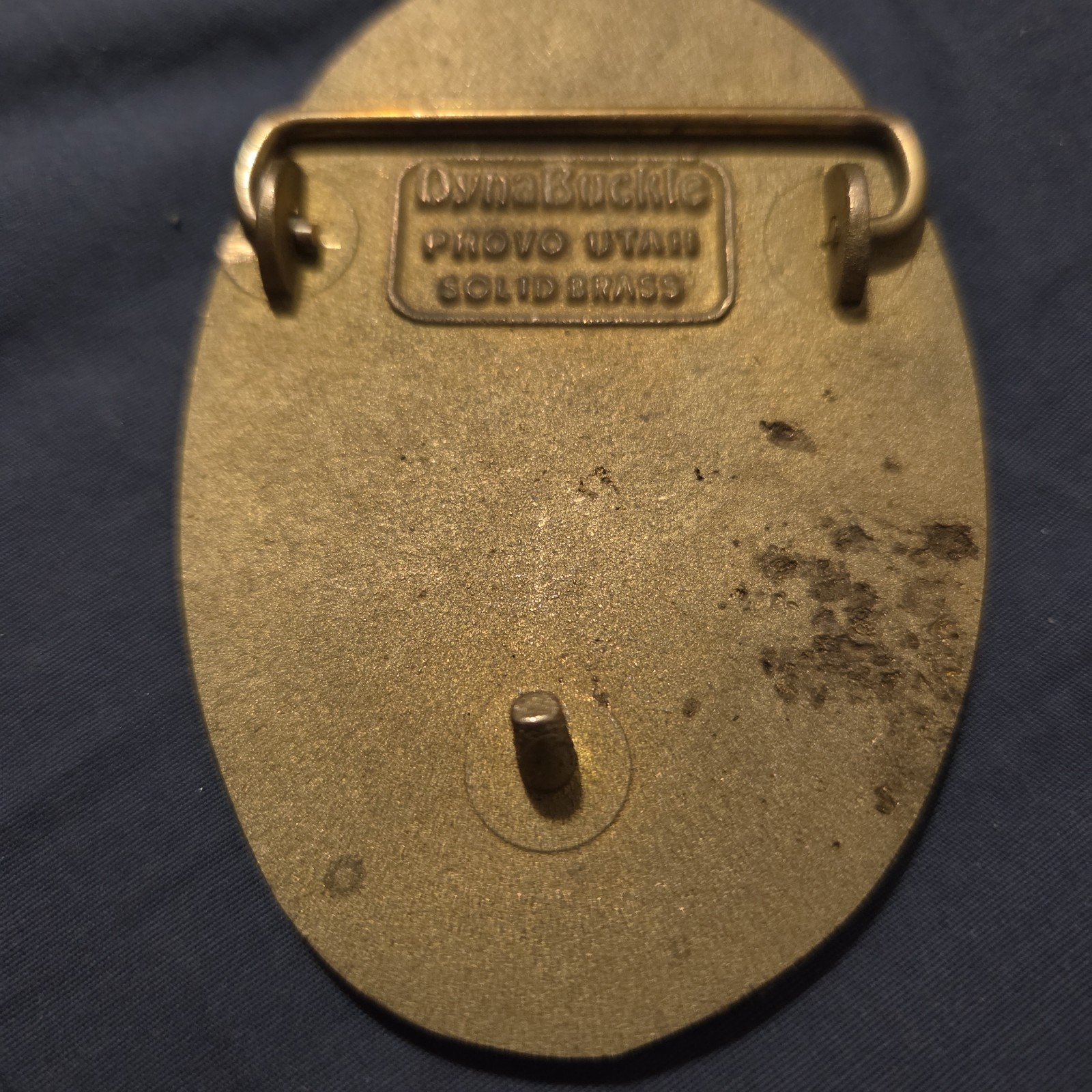 Peterbilt Dyna Belt Buckle Fisher Mfg Denver CO NOS Trucke Brass Semi Big Rig