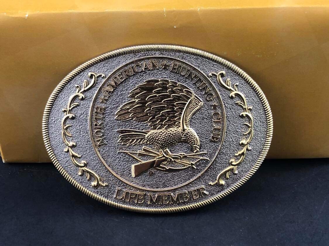 Belt buckle North American Hunting Club Life Member