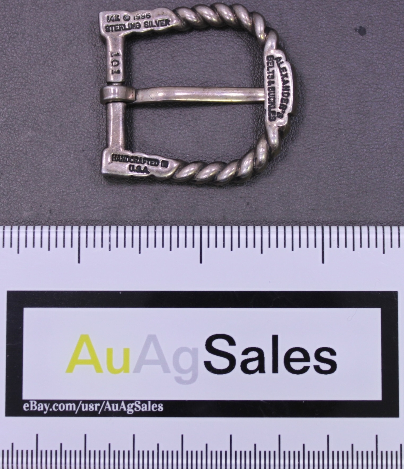 Alexander&rsquo;s Belts & Buckles 1996 Sterling Silver & 14K Gold 7/8&Prime; Belt