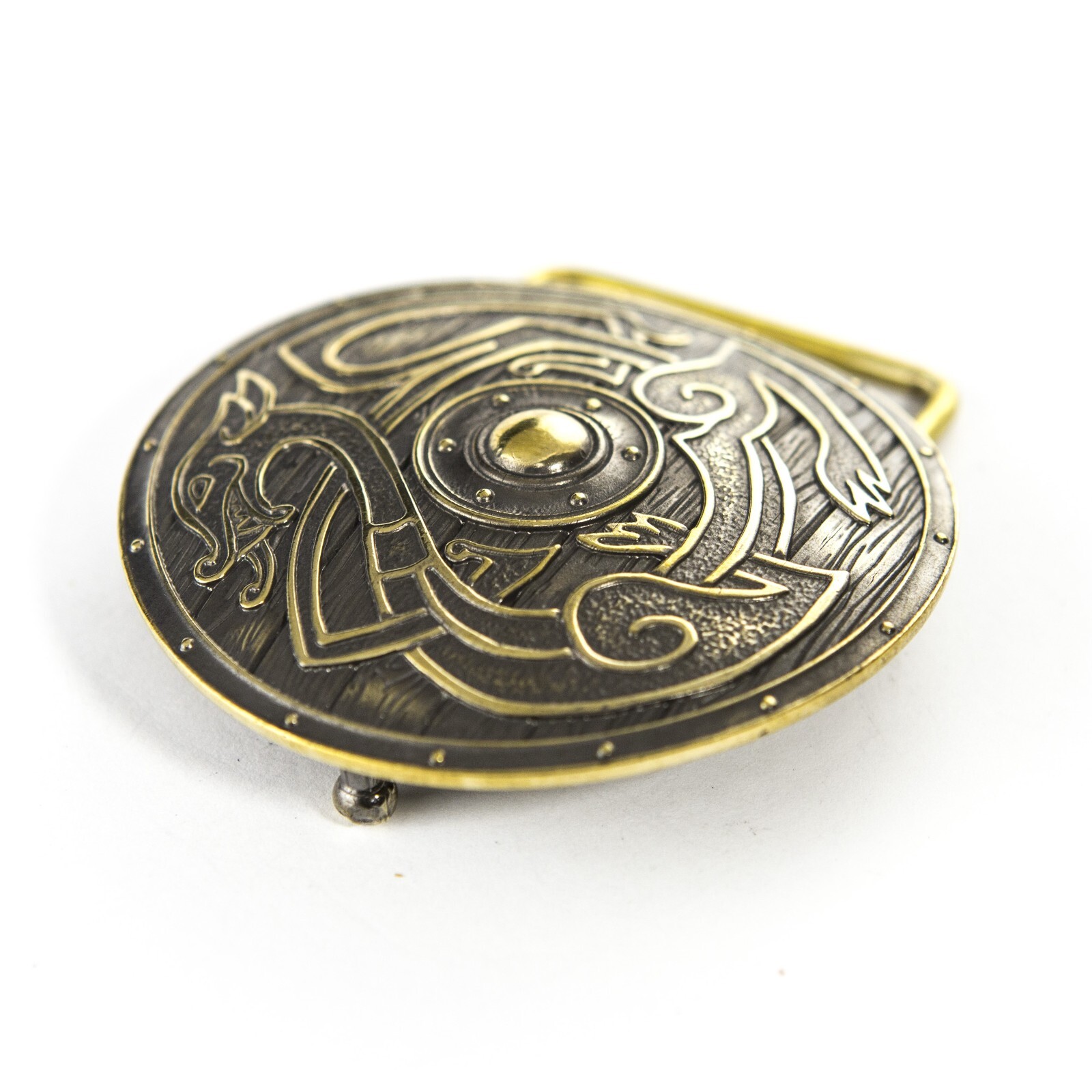 Belt buckle Viking Shield, Warrior brass belt buckle, Scandinavian belt buckle