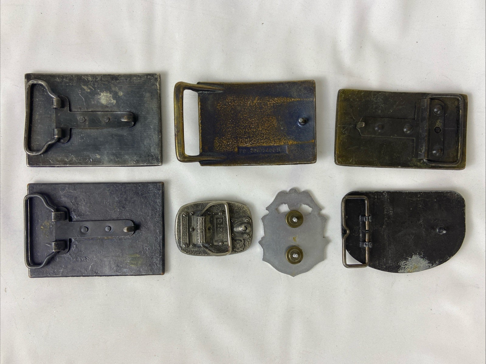 Mixed Lot of 7 pcs 6 Belt Buckles 1 Clip Transportation Ford, 4WD, Bus, Model T