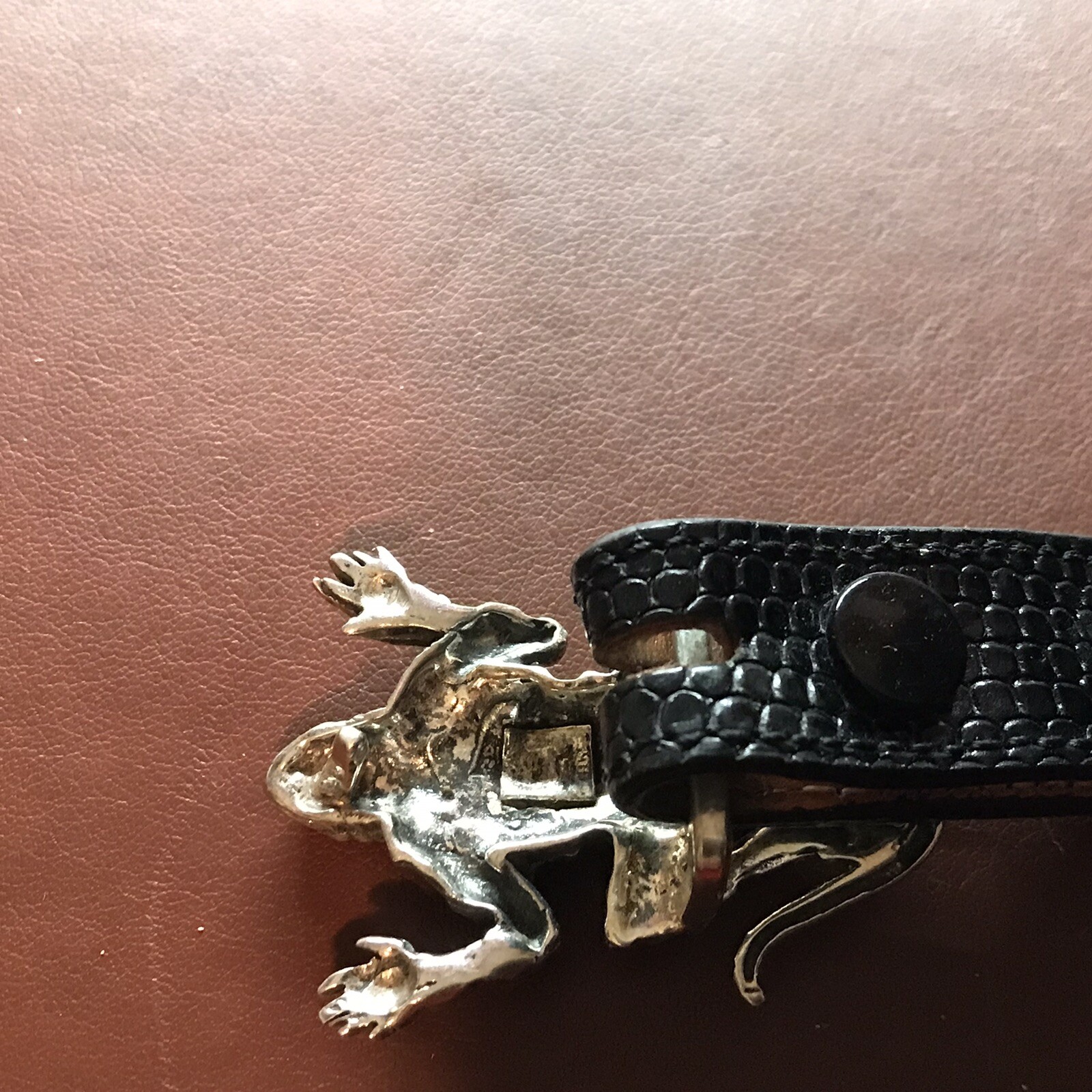 Sterling Silver Lizzard Buckel and Belt