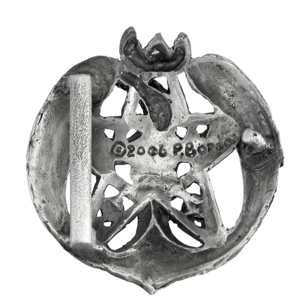 Pewter Crescent Raven Pentacle Belt Buckle – Dryad Design Pentagram Wicca Pagan