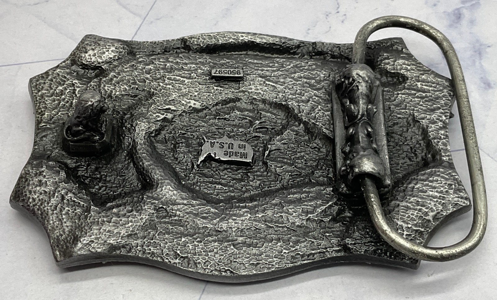 1996 NRA National Rifle Association Of America 125 Years Belt Buckle USA