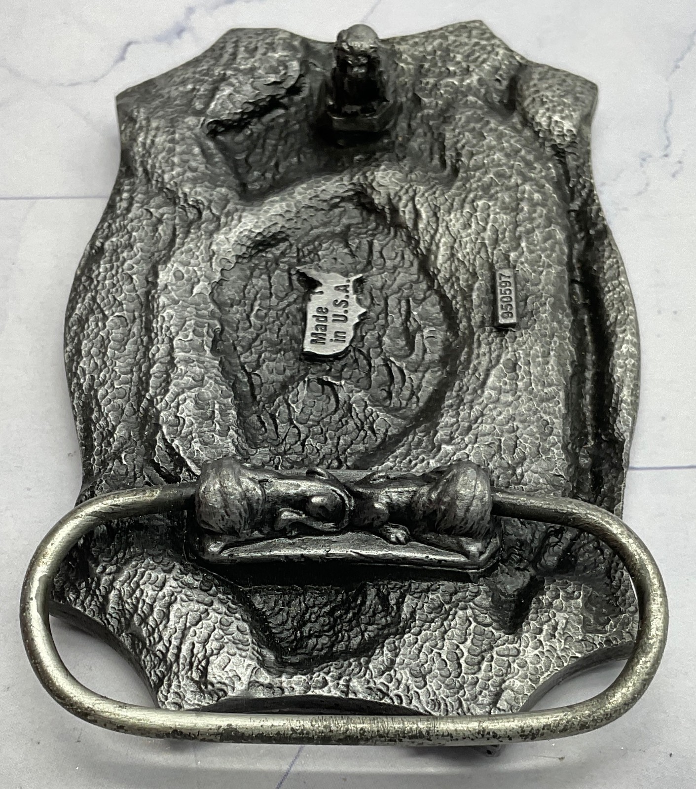 1996 NRA National Rifle Association Of America 125 Years Belt Buckle USA