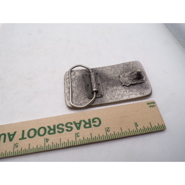 Vintage Niehoff Belt Buckle Silver Tone Metal Advertising Automotive USA Made