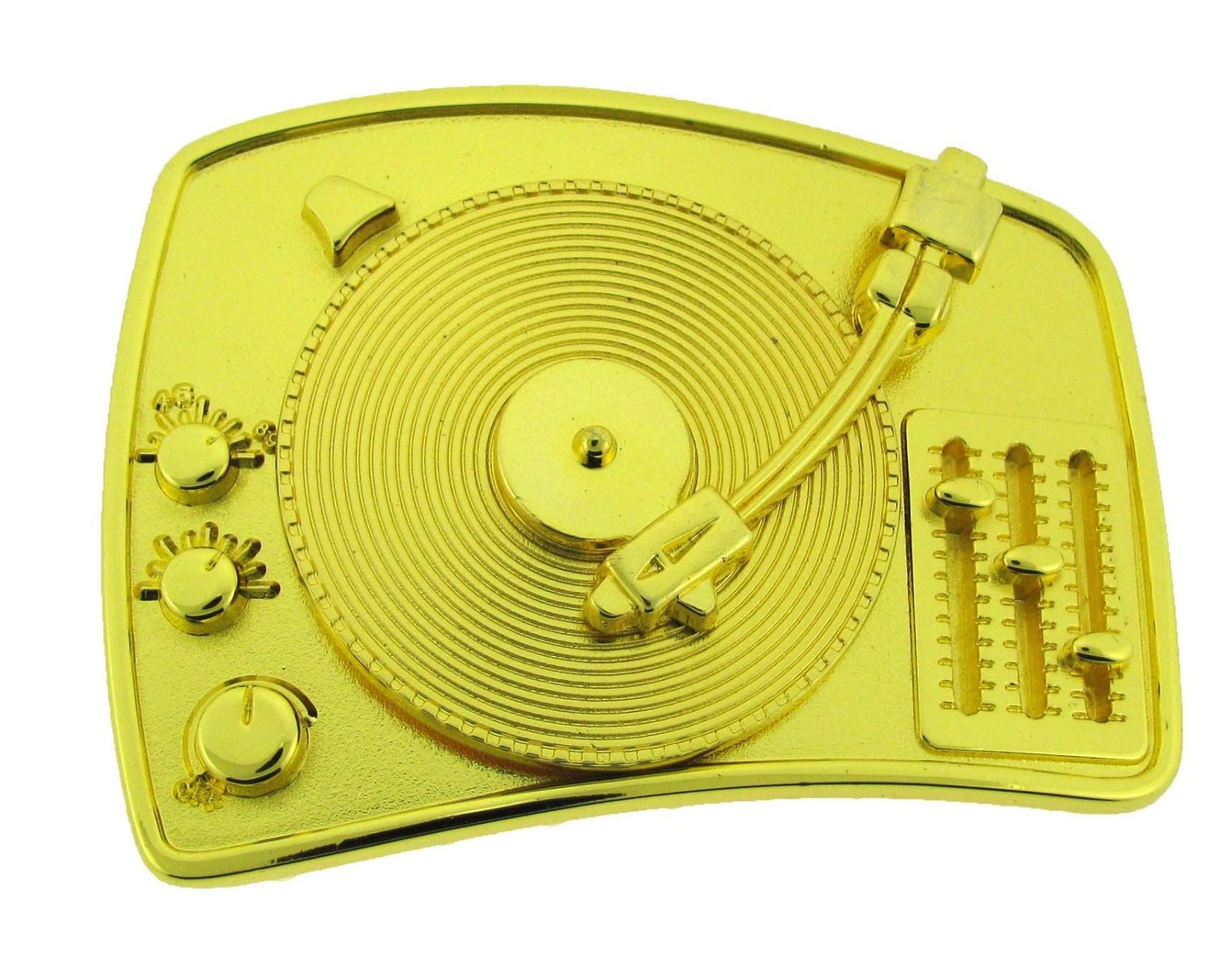 Turntable Belt Buckle DJ Music Disco Night Club Rock Rebel Hip Hop Rock n Roll
