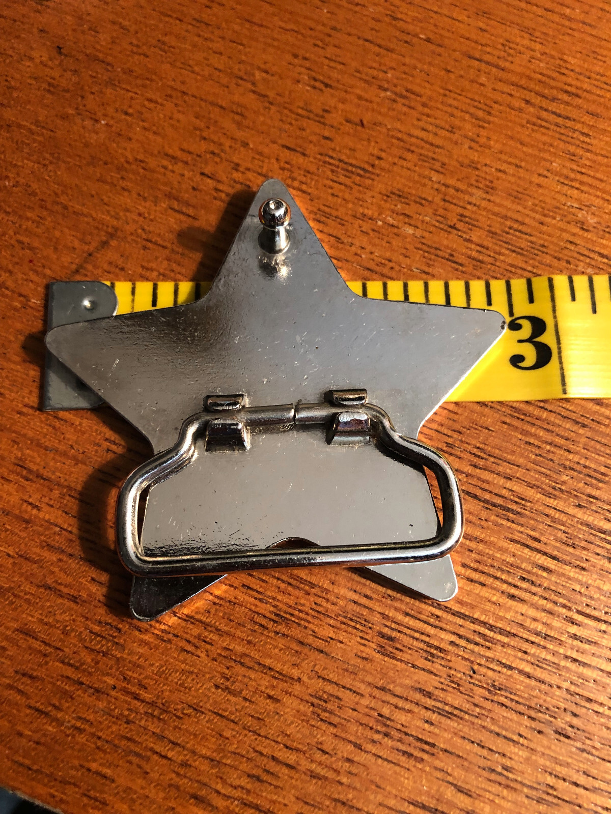 Beige Enamel Star Metal Fashion Belt Buckle