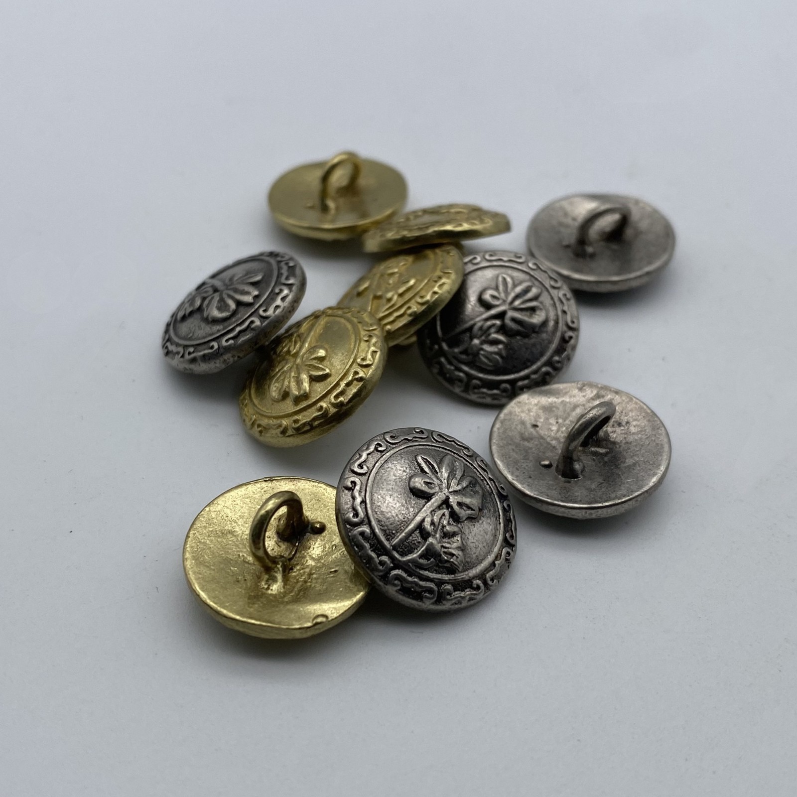 Brass Round Classic Sewing Button Clothing Button Replacement lot