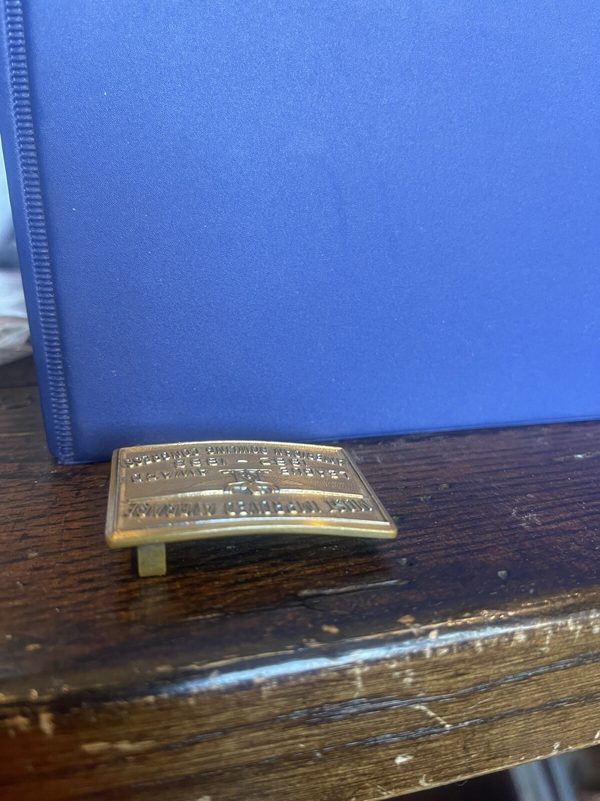 1962-1963 Bowling Belt Buckle Used League Award Vintage