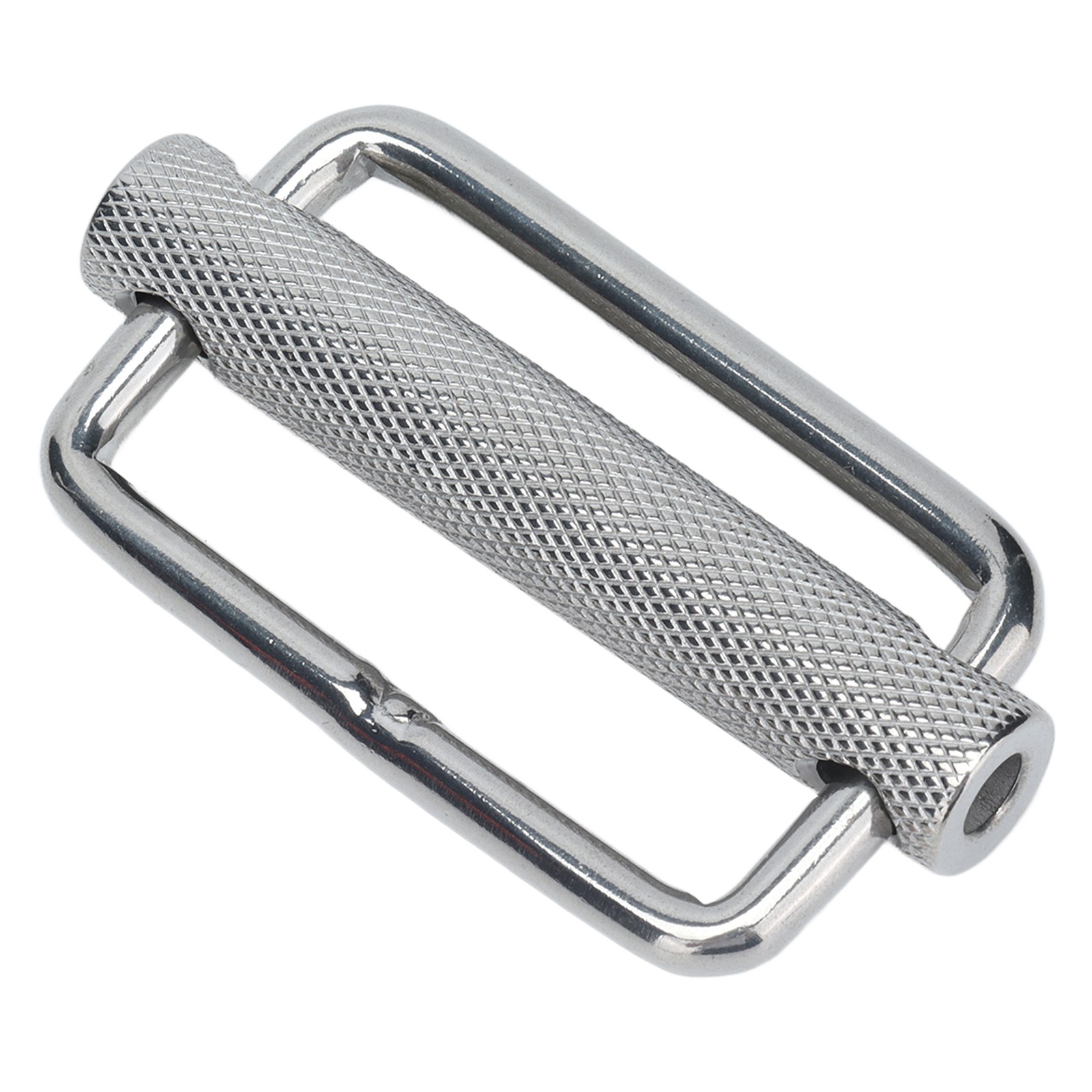 2Pcs Slide Buckle 316 Stainless Steel Rectangle Adjustable Knurled Roller Be CHU