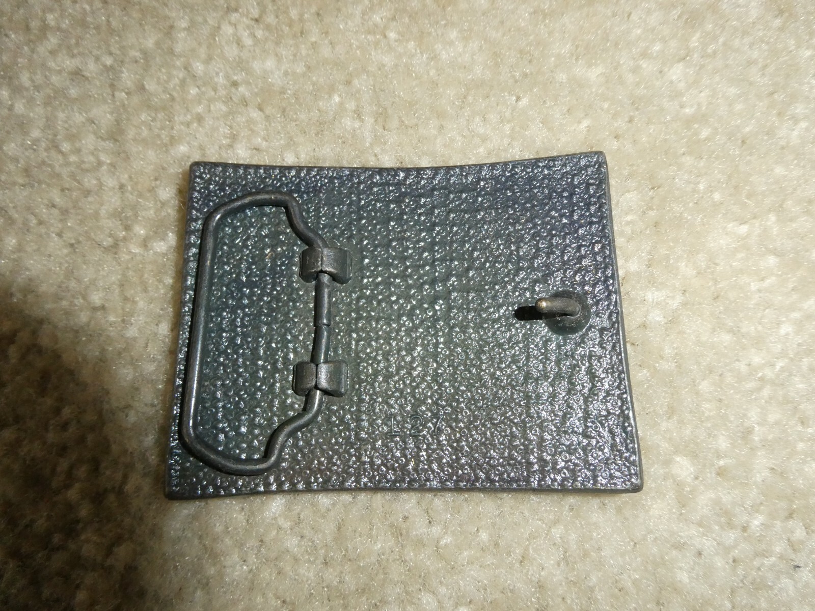Vintage 1970s Brass Winnebago RV Belt Buckle 3 1/4&Prime; Wide