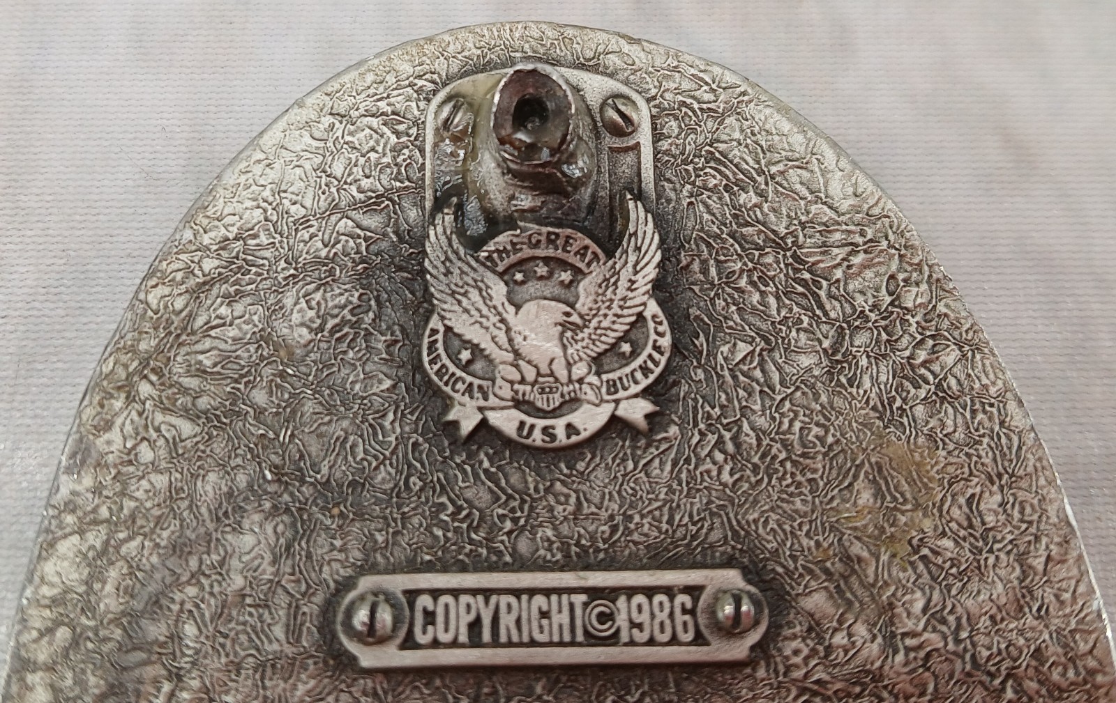1986 The Great American Buckle Co United States of America Eagle Belt Buckle