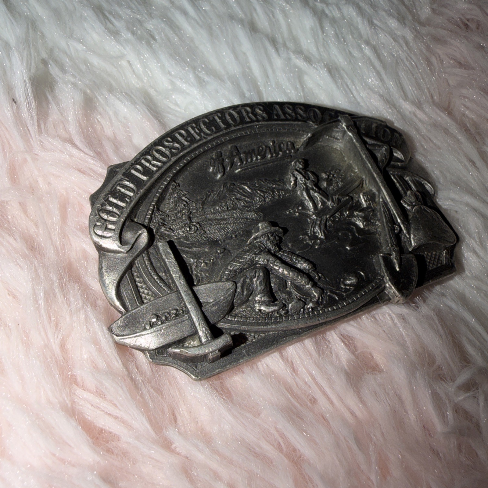 Vintage GPAA Gold Prospectors Belt Buckle Limited Edition 9562/10000 3in America