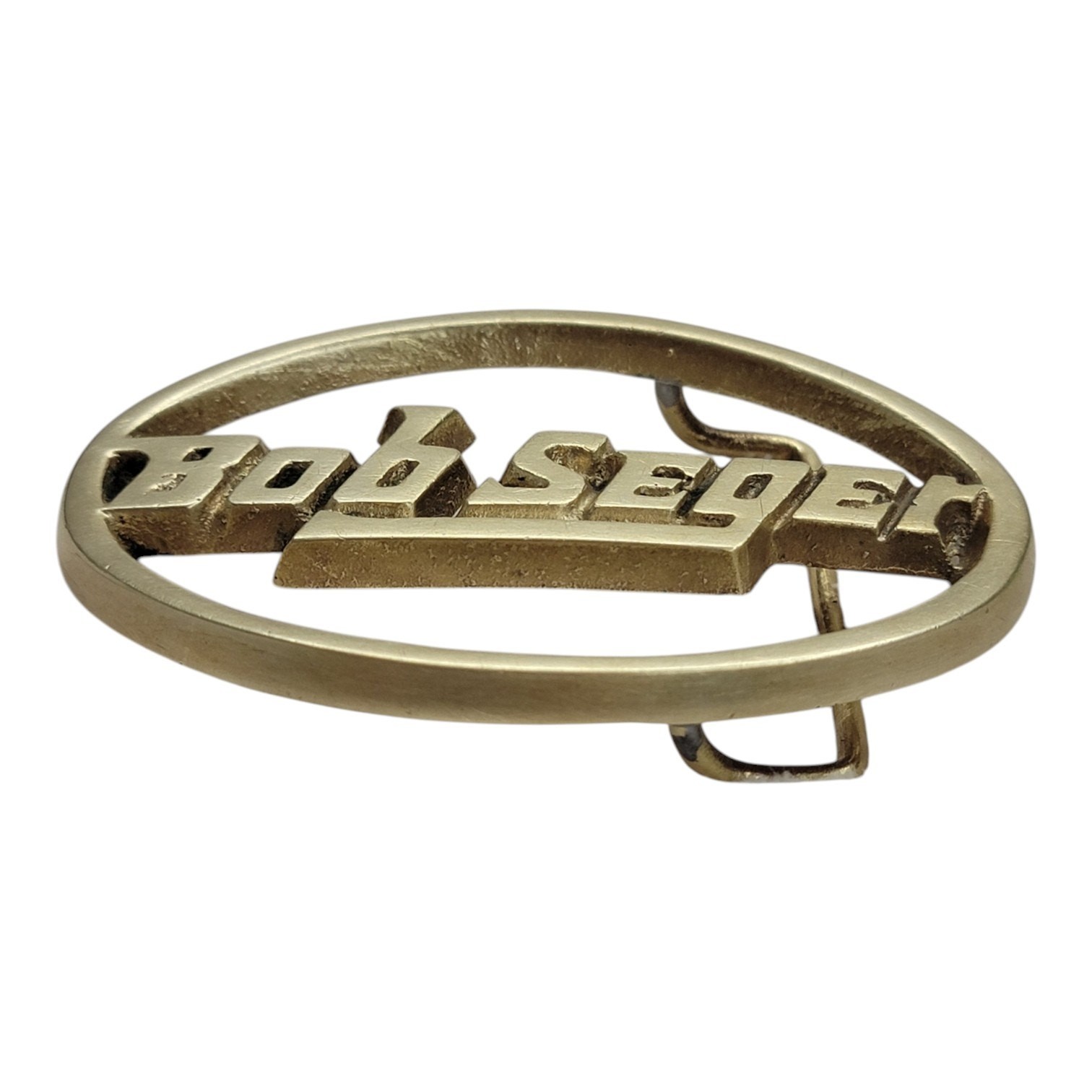 Vintage 1978 Bob Seger Solid Brass Belt Buckle Baron Buckle Rock Band Logo 70s