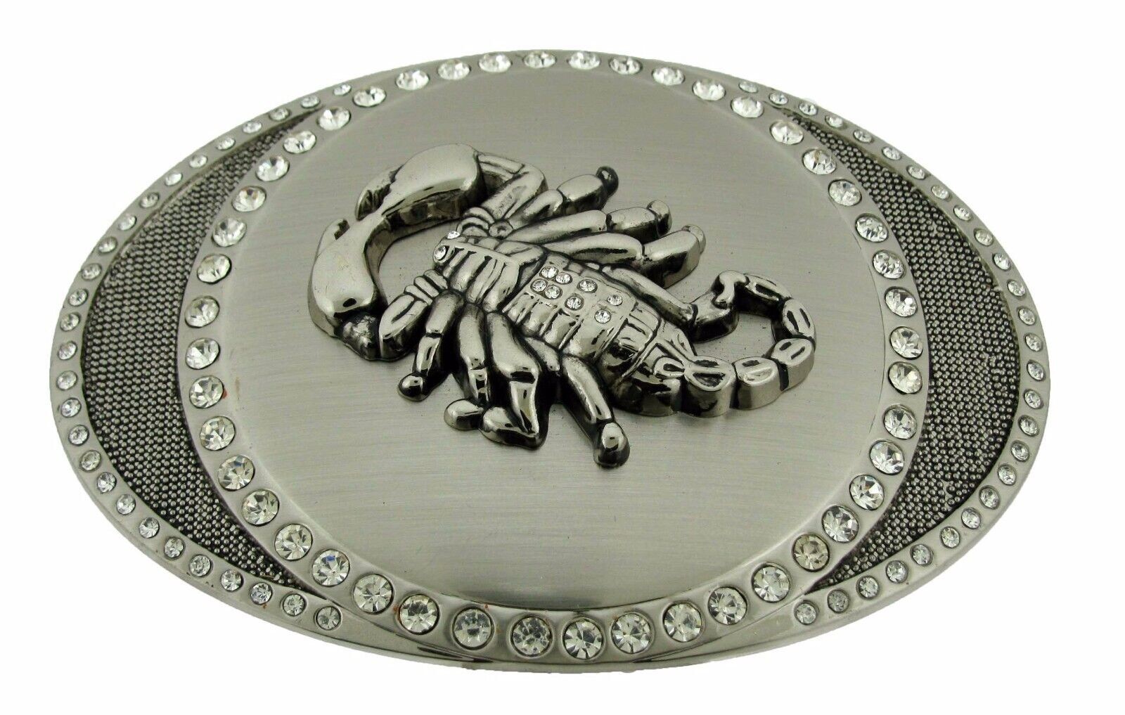Scorpion Belt Buckles Vintage Men Silver Metal Zodiac Sign Western Cowboy Rodeo