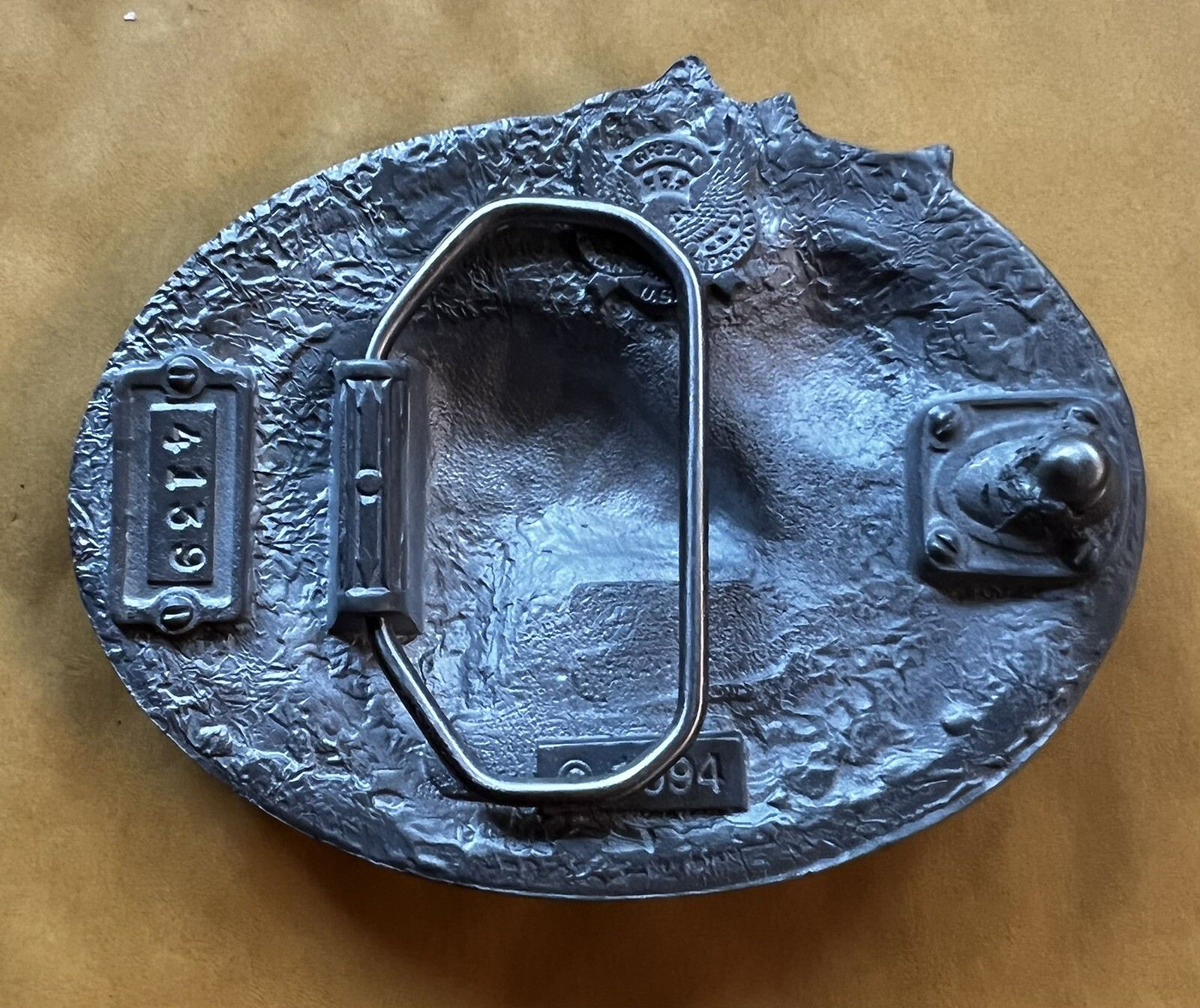 EAGLE ROSE BELT BUCKLE NEW APPROXIMATELY 3 3/8&Prime; X 2 5/8&Prime;