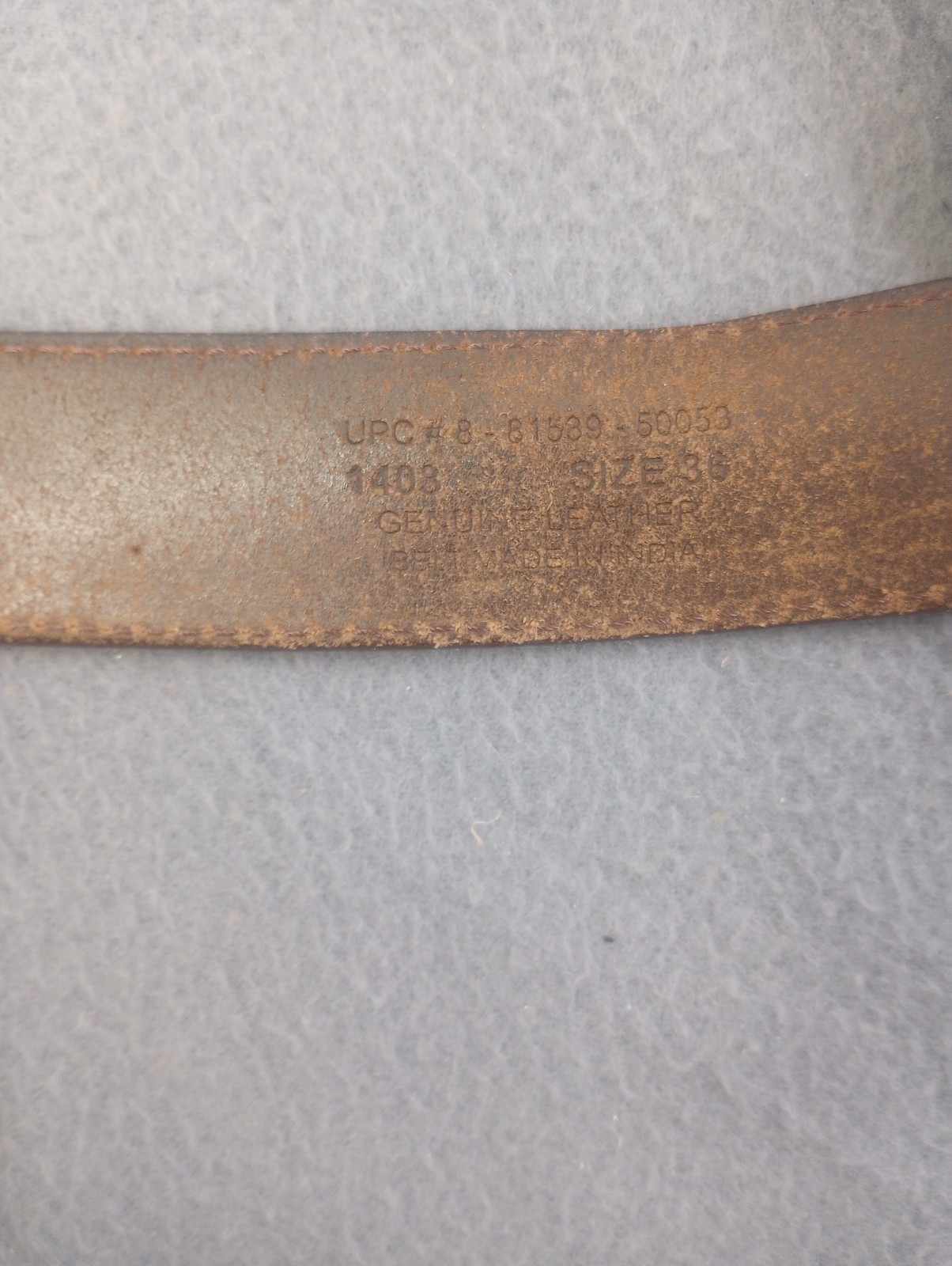 Unbranded Brown Pebble Genuine Leather Belt Nickel Free Buckle Size 36 Quality
