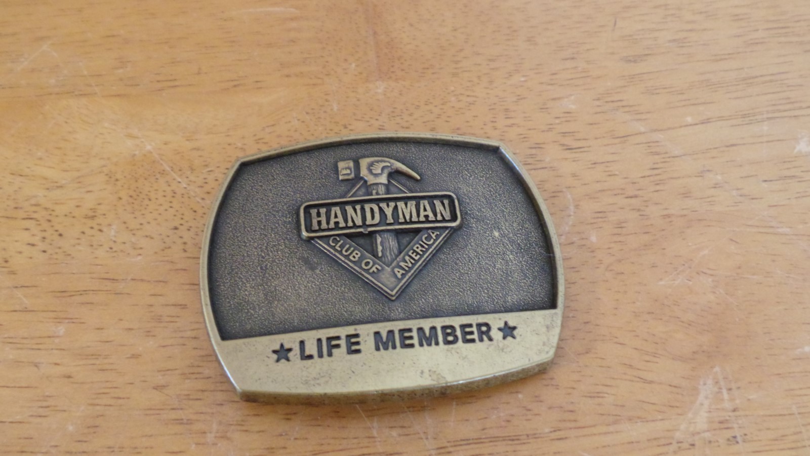 Handyman Club of America Life Member Belt Buckle