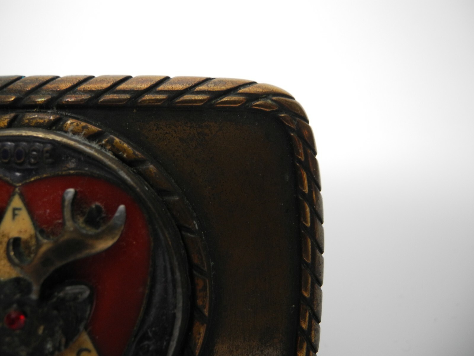 Vintage Order Of Moose Belt Buckle Fraternity