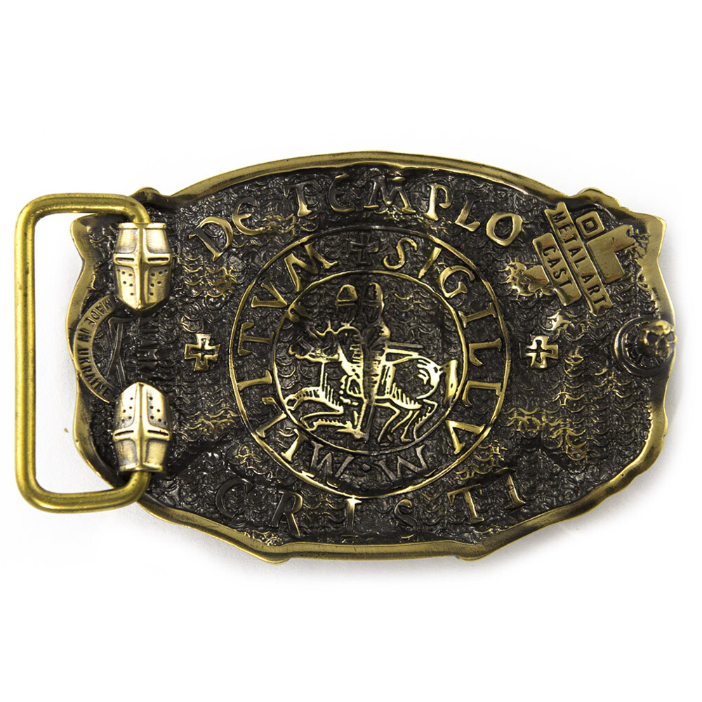 Belt buckle « Templar »; knight order belt buckle; Crusader Knight buckle
