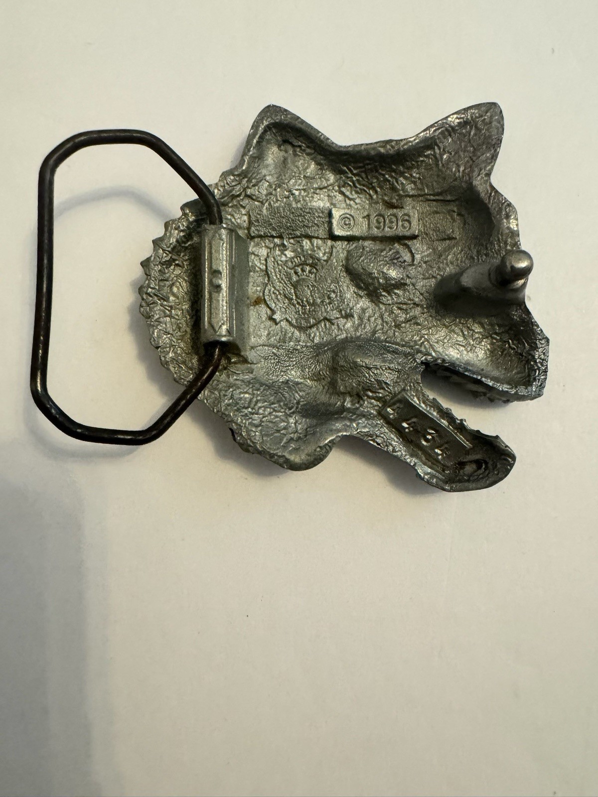 Wolf Head Belt Buckle With Scary Teeth, Futuristic, 1996, Gap Robotic, Steampunk