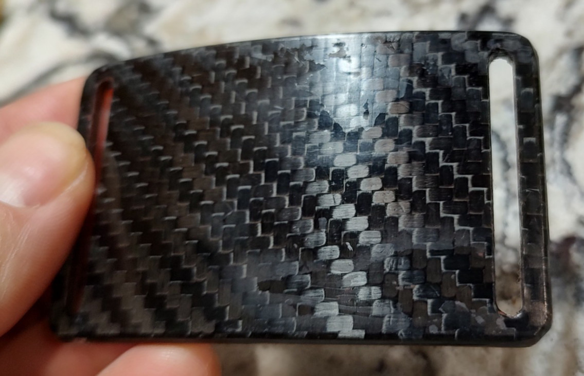 GRIP6 BELT BUCKLE – DARK MATTER CARBON FIBER – 1.5 INCH WIDE – WOMEN and MEN #13