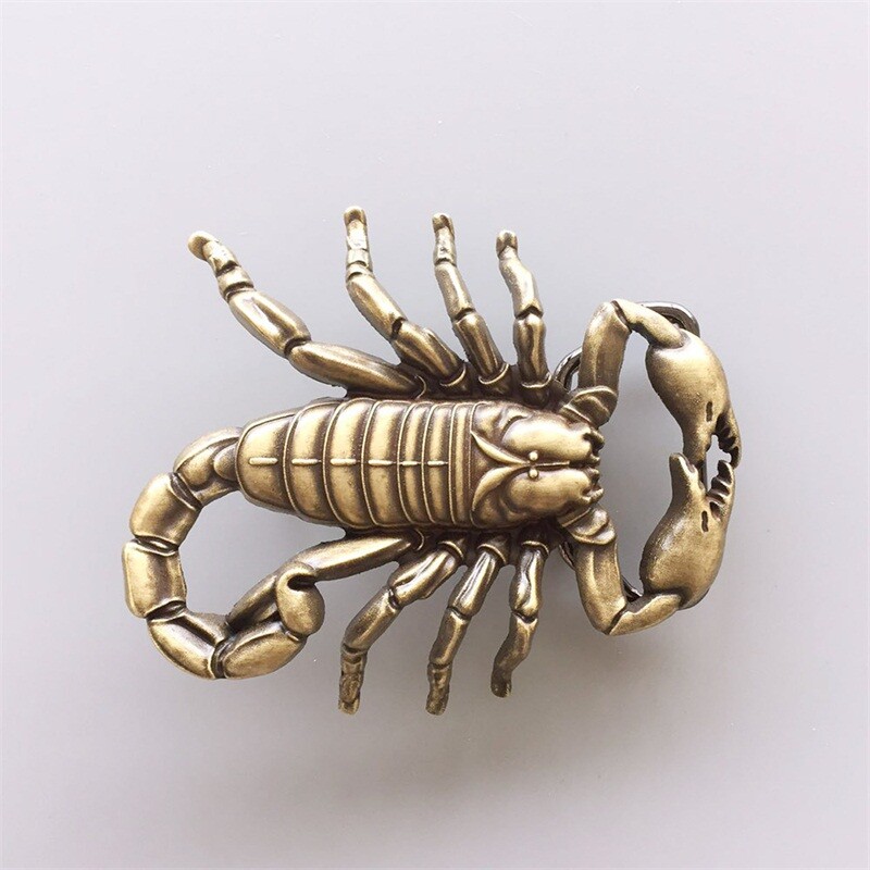 Vintage Bronze Plated Cut Out Scorpion Belt Buckle Gurtelschnalle