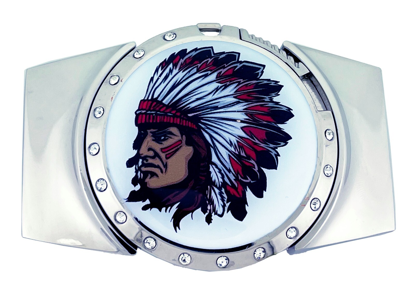 Native American Chief Belt Buckle Removable Lighters Spinner Indigenous Peoples