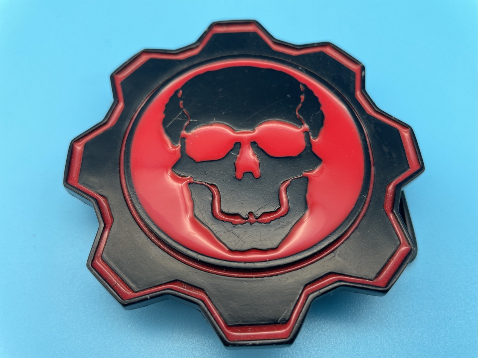 Gears Of War Promo ~ Omen Emblem, Metal Belt-Buckle {Epic Games, 2007} PreOwned