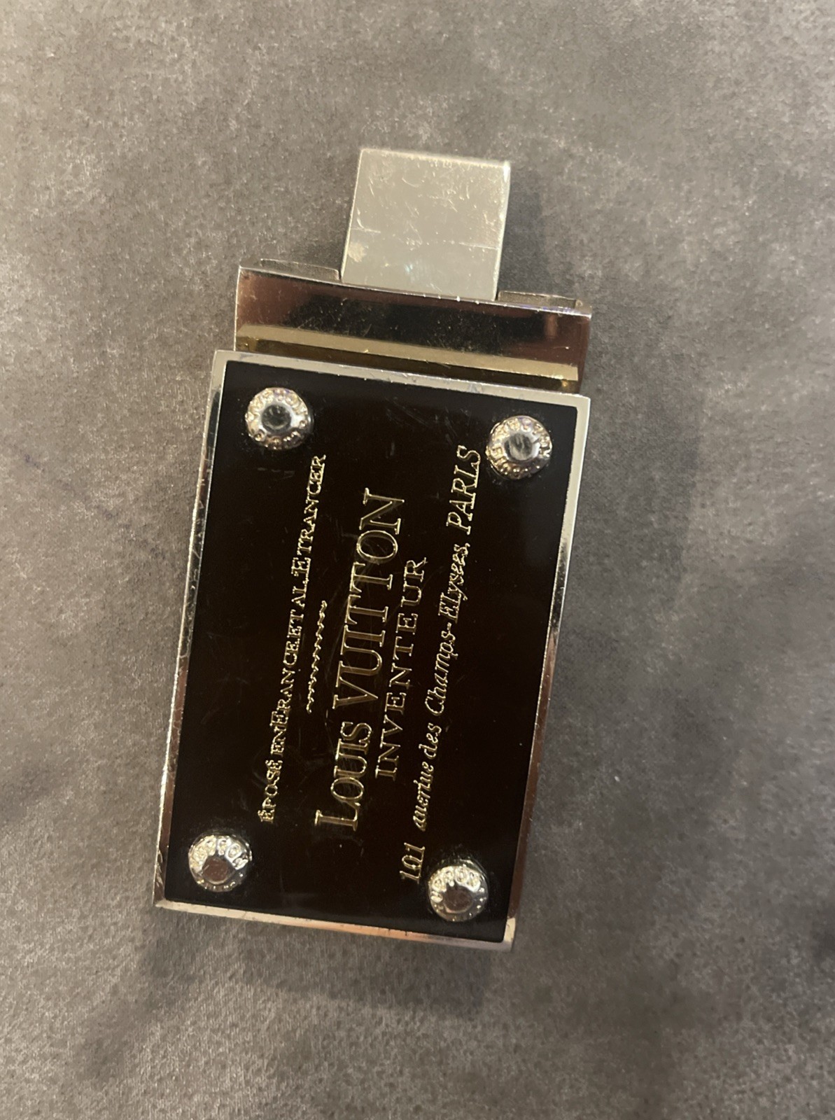 Vintage Louis Vuitton Inventeur Belt Buckle Paris