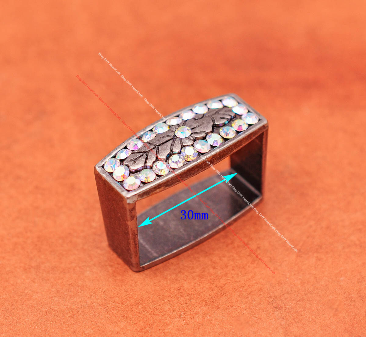 Colorful Crystal Rhinestone Western Cowboy Rodeo Belt Buckle Set Fit 30MM Strap