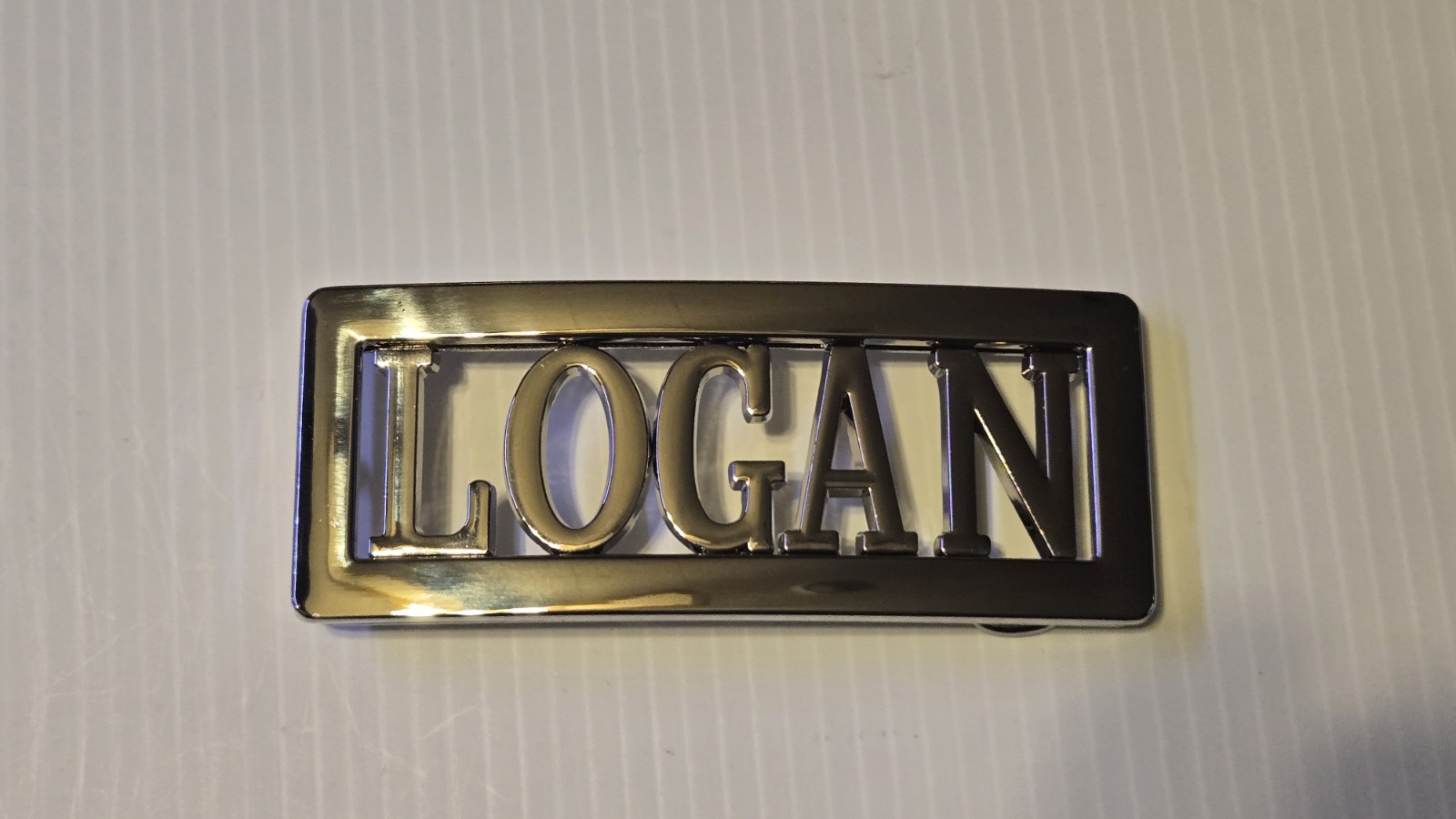 LOGAN Custom Personalized Name Belt Buckle -Put your name or word on Buckle