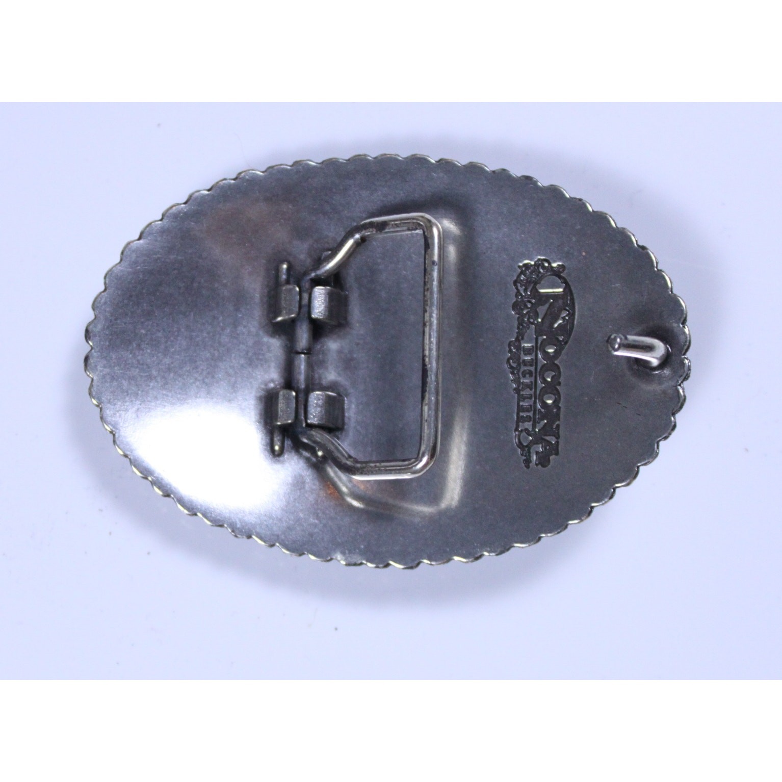 Nocona Silver Buckle rodeo western cowboy horse bull 3.5&Prime; x 2.5&Prime;
