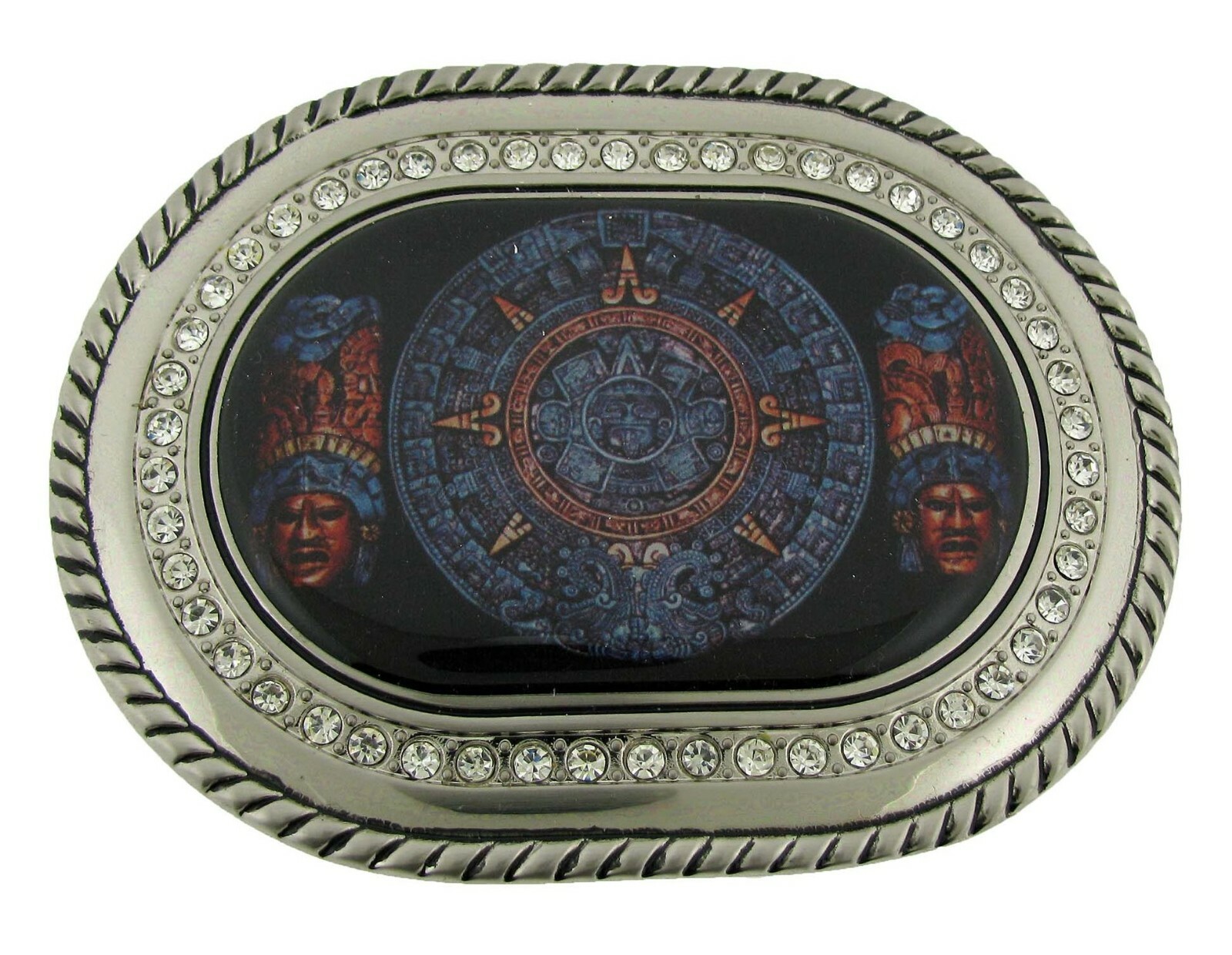 12 Pcs Mexican Azteca Calander Hecho Mexico Malverde Belt Buckles Lighters Metal