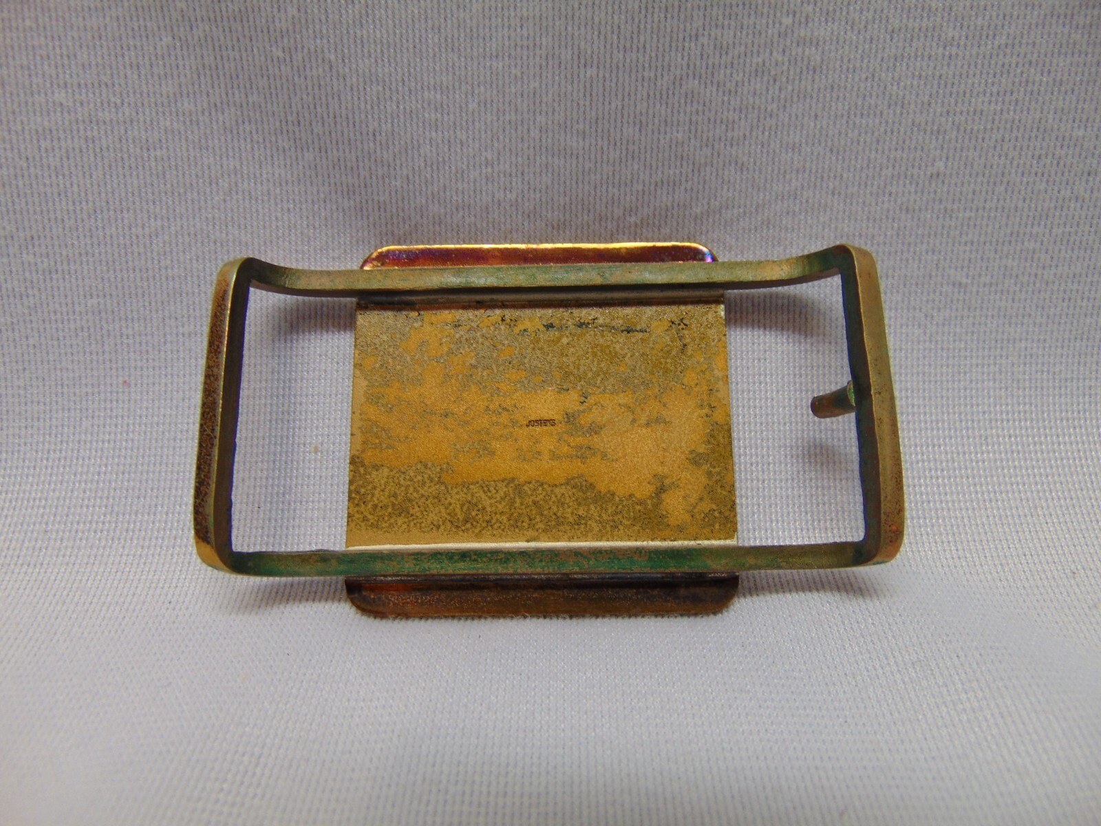 Vintage Ryder Truck Safe driver brass belt buckle Jostens 3&Prime; x 2&Prime;