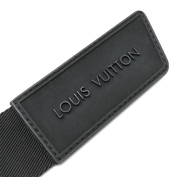 LOUIS VUITTON Belt Suntulle Skater Cotton Black Matte Black Hardware