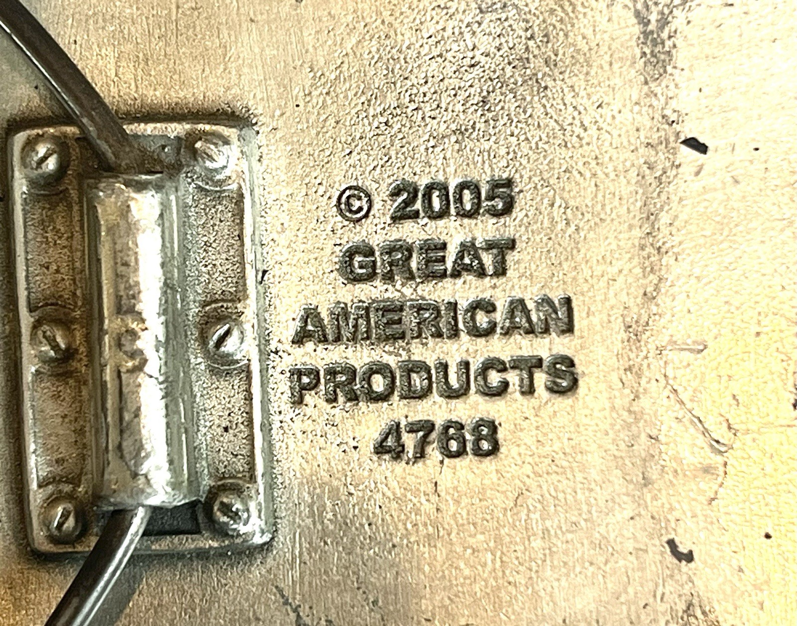 Praying Hands Belt Buckle Great American Products 2005 Silver Tone Western 4768