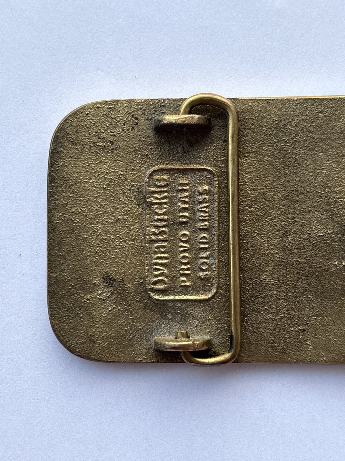 VTG Bridgestone DynaBuckle Eastern Electric 1991 Turnaround Brass Belt Buckle