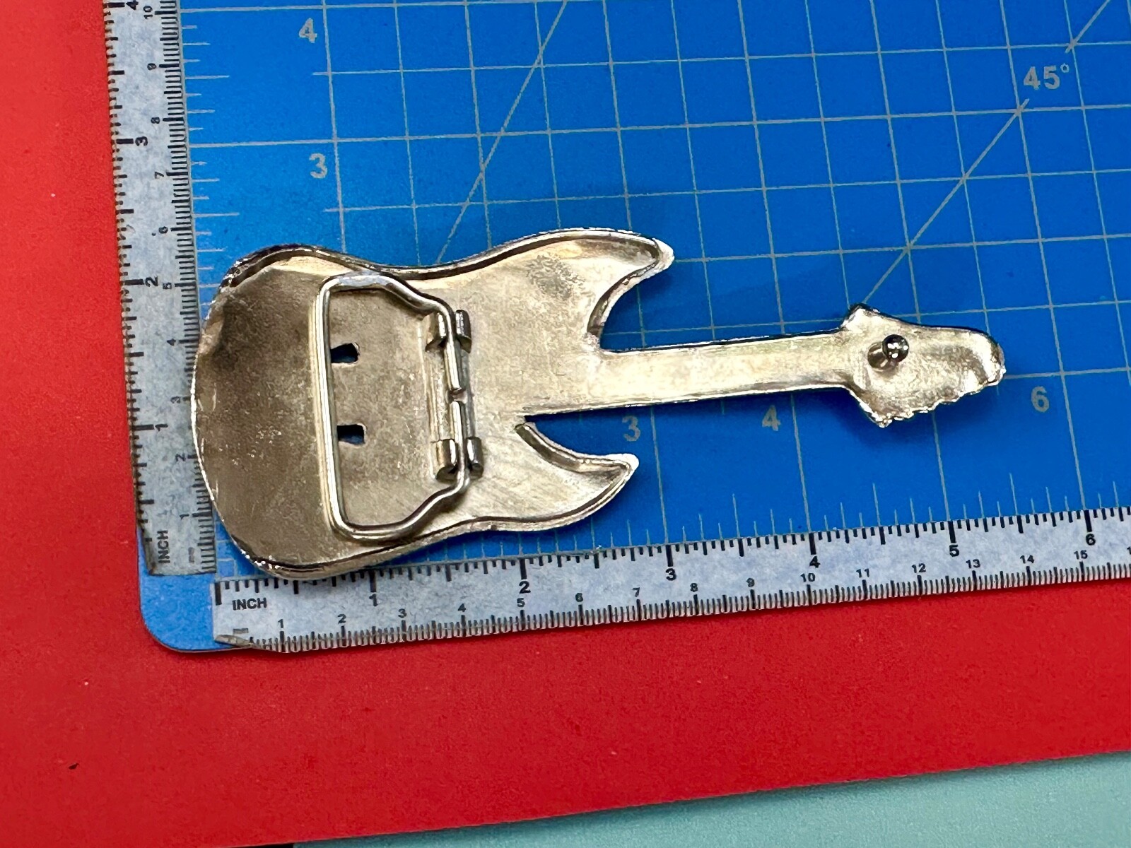 Electric Rock Guitar – Music Band – Different Cutout Vintage Belt Buckle