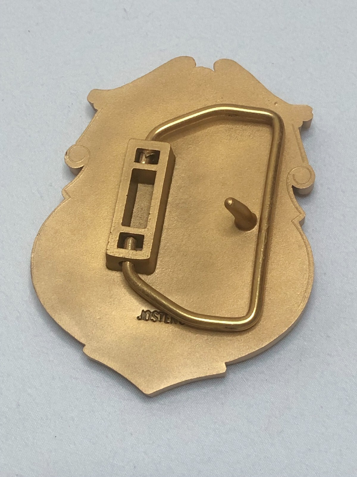 NIB Harley-Davidson 1988 Jostens Police Badge Gold Belt Buckle # 98460-88VG
