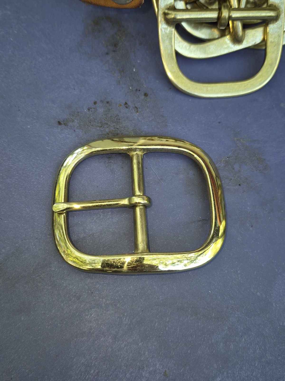 Lot of 21 (x9)CHROME FINISH & (x12)SOLID BRASS BELT BUCKLES FITS 1 »-1.25 »Belt
