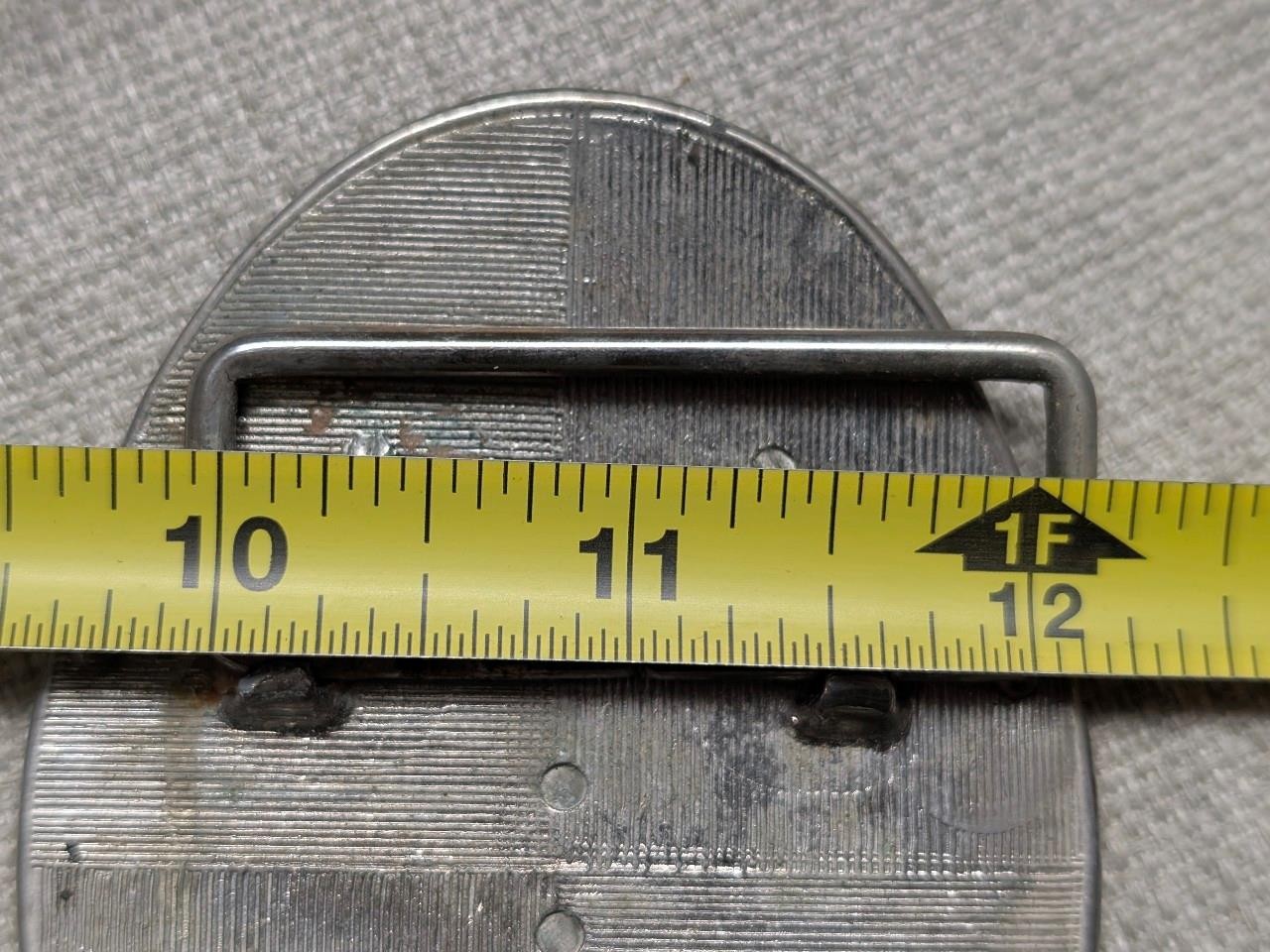 vintage ENGRAVED belt buckle WESTERN metal FLORAL cowboy rodeo