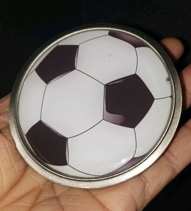 MLS Major League Soccer Ball Pewter Belt Buckle by Great American Products – NWB