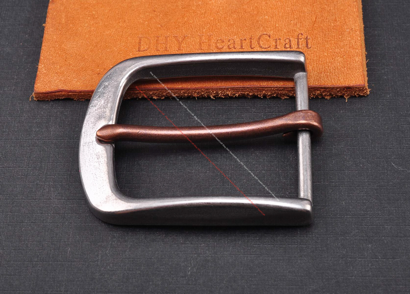 38mm Sturdy Solid Heavy Stainless Steel Leathercraft Heel Bar Jeans Belt Buckle