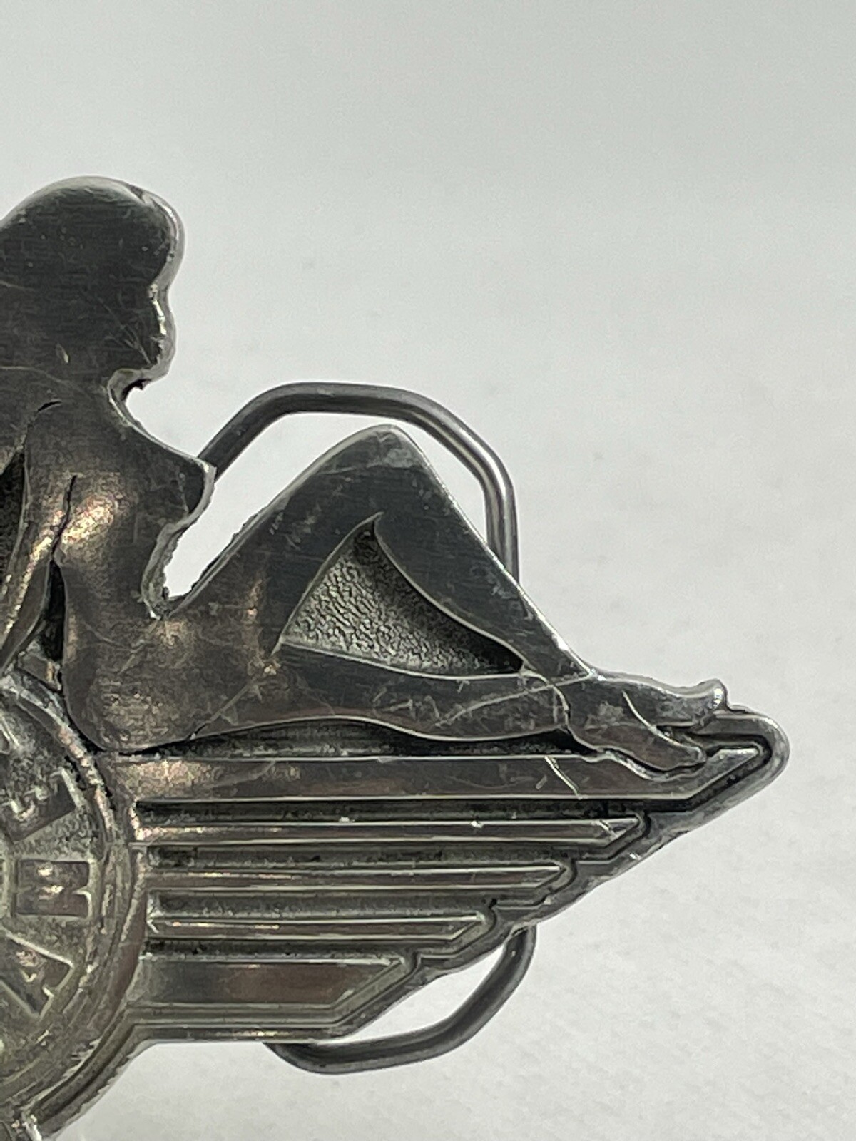 Fast Lane USA 2 mudflap girls Vintage 2004 Great American Products Belt Buckle